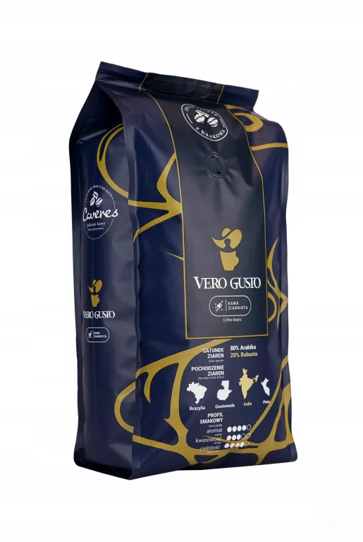 KAWA ZIARNISTA ARABICA/ROBUSTA VERO GUSTO 1KG. 05.2027