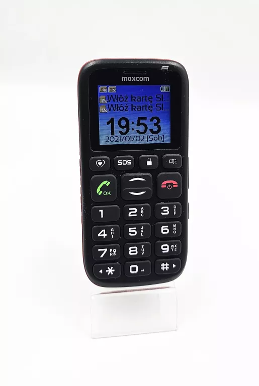 TELEFON MAXCOM MM428BB + ŁADOWARKA