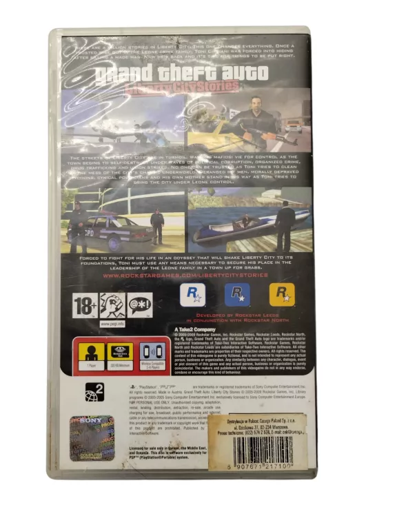 PSP GTA LIBERTY CITY STORIES