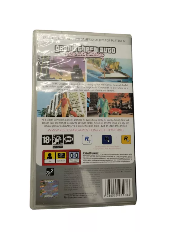 PSP GTA VIVE CITY STORIES PLATINUM