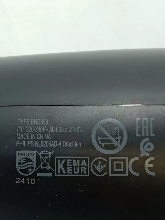 SUSZARKA DO WŁOSÓW PHILIPS BHD 350 2100 W