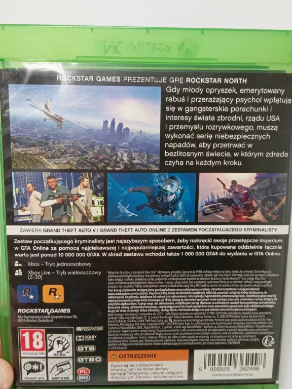 ZESTAW 5 GIER NA XBOX ONE