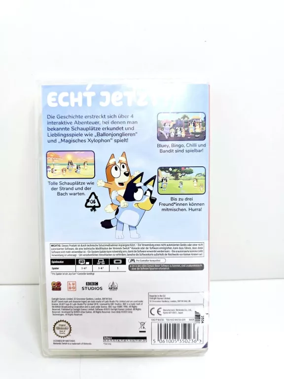 BLUEY THE VIDEOGAME I NINTENDO SWITCH I PL I KARTRIDŻ / ZAFOLIOWANA!