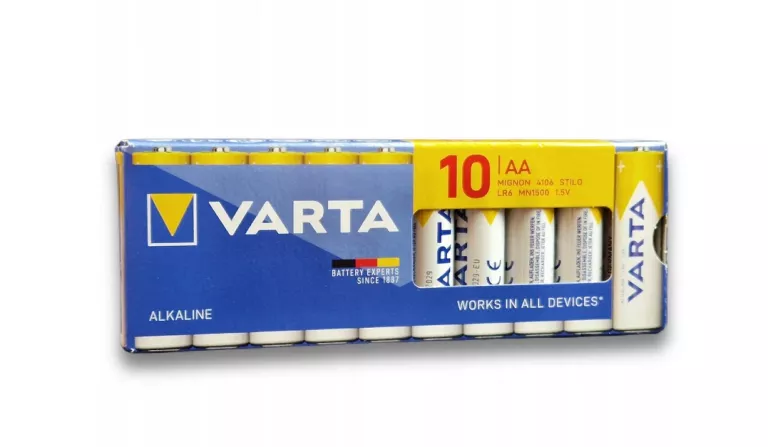 BATERIE VARTA AA 10 SZT ALKALICZNE 4008496121458