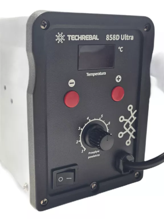 STACJA LUTOWNICZA HOT AIR SPAWARKA DO PLASTIKU TECHREBAL 858D ULTRA 750W
