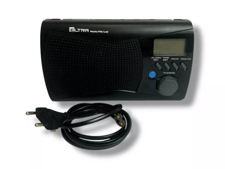 RADIO ELTRA KINGA 2 SIECIOWO-BATERYJNE AM FM ZEGAR BUDZIK