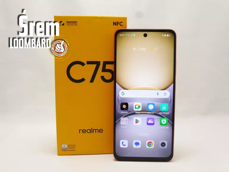 TELEFON REALME C75 8GB/256GB, KOMPLET, DB STAN!