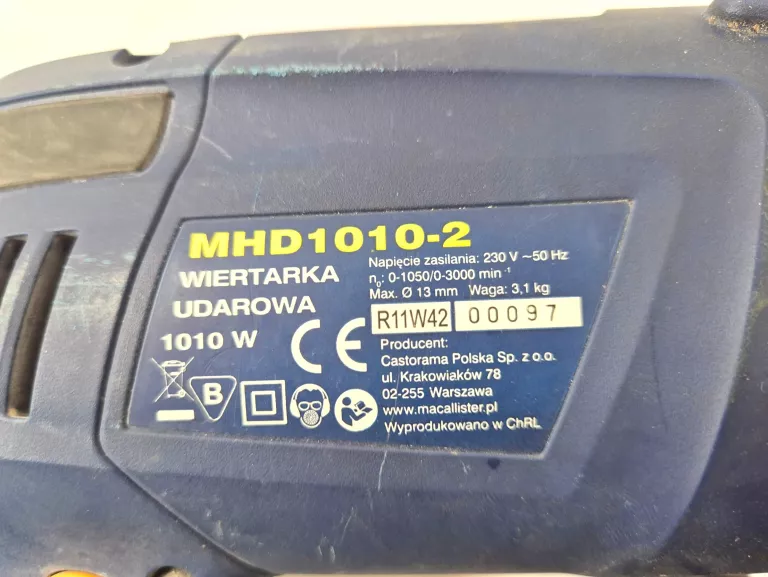 WIERTARKA UDAROWA MACALLISTER MHD1010-2 - 1010 W