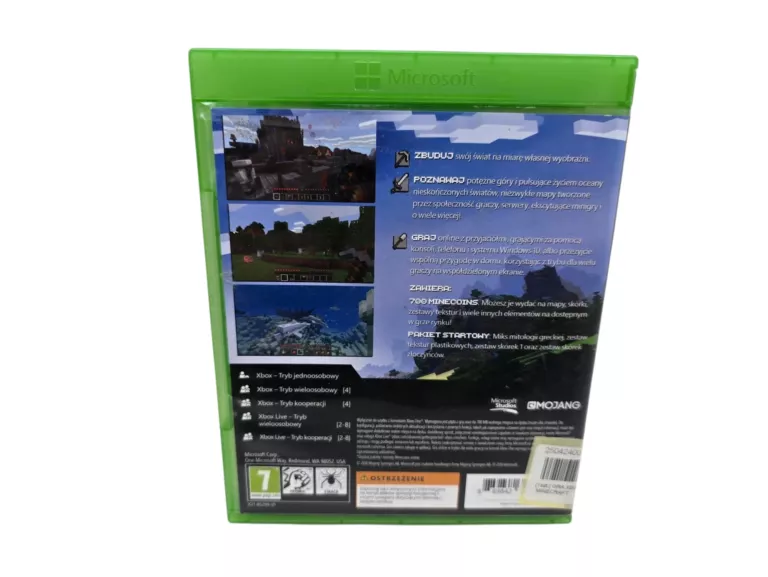GRA XBOX ONE MINECRAFT - POLSKA WERSJA JĘZYKOWA