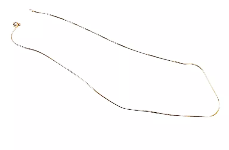 SREBRO - WYRÓB JUBILERSKI UŻYWANY ŁAŃCUSZEK ŻYŁKA 49CM