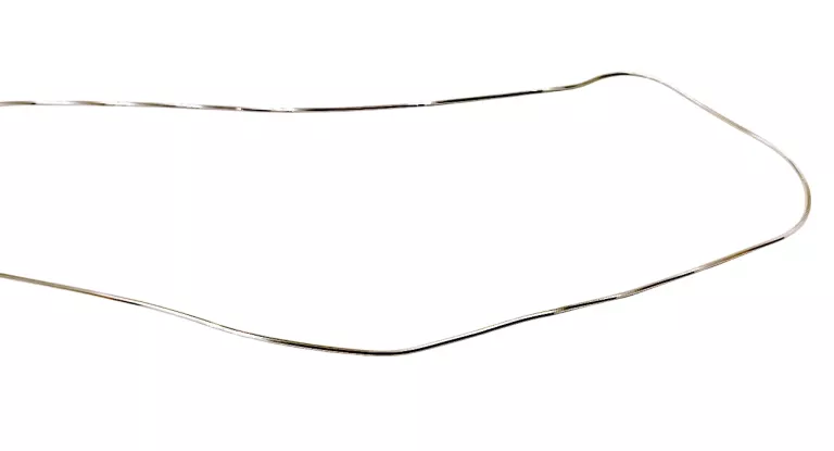 SREBRO - WYRÓB JUBILERSKI UŻYWANY ŁAŃCUSZEK ŻYŁKA 49CM