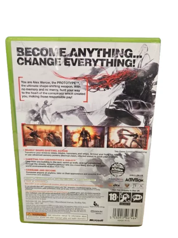 GRA XBOX 360 PROTOTYPE