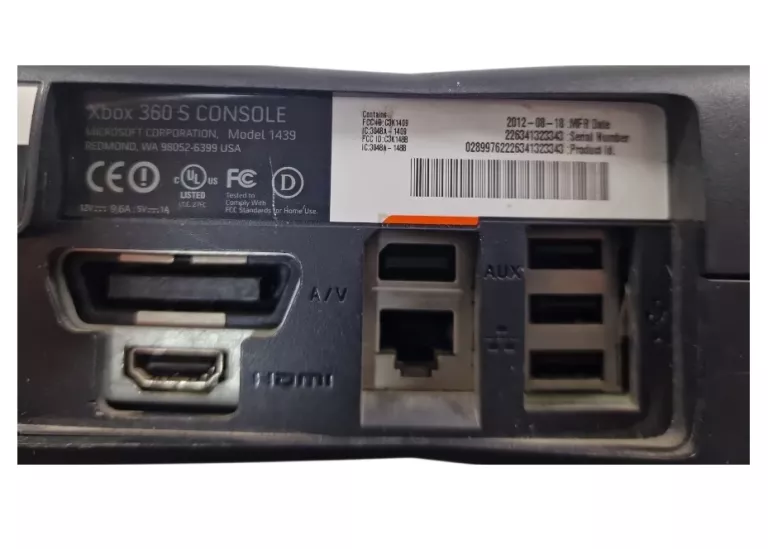 KONSOLA XBOX 360 SLIM 2 PADY KINECT
