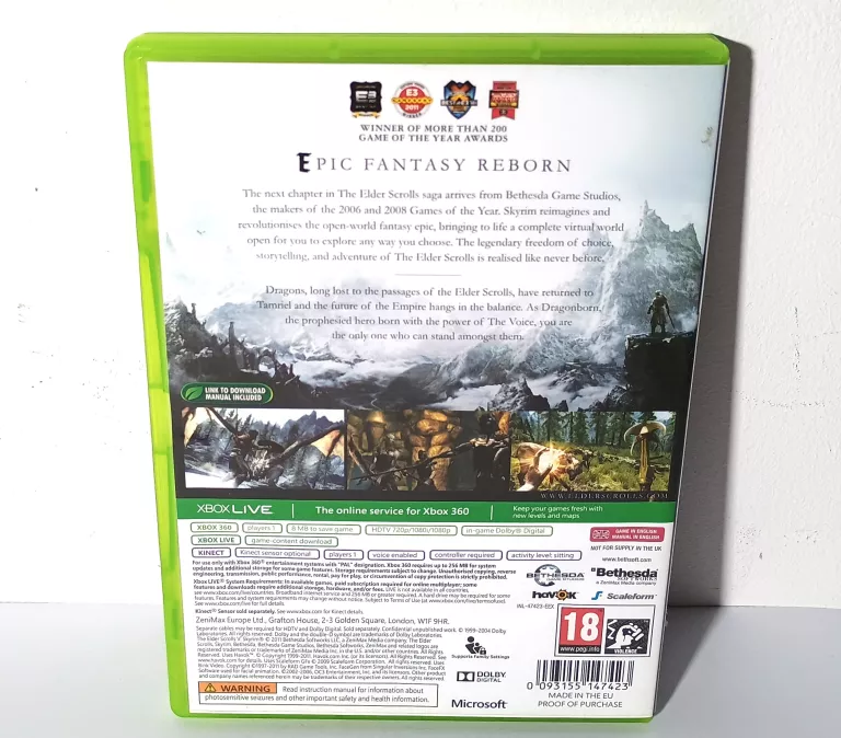 SKYRIM GRA XBOX360