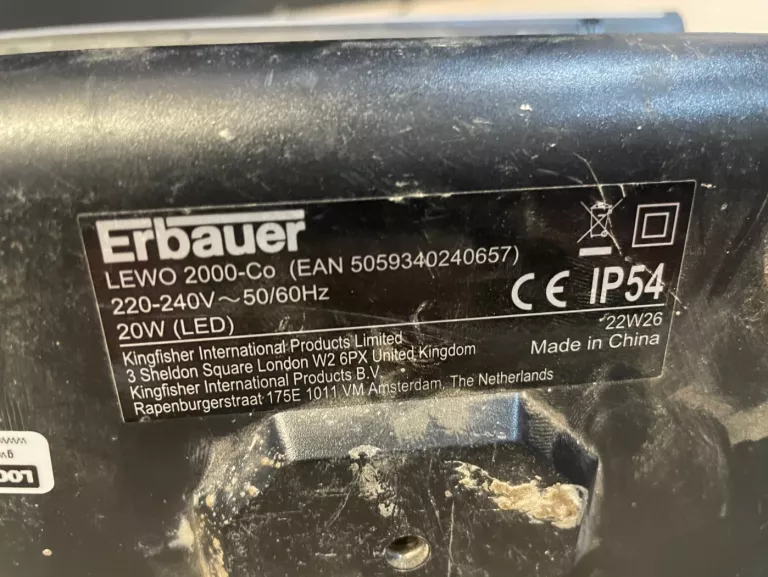 LAMPA WARSZTATOWA ERBAUER LEWO 2000