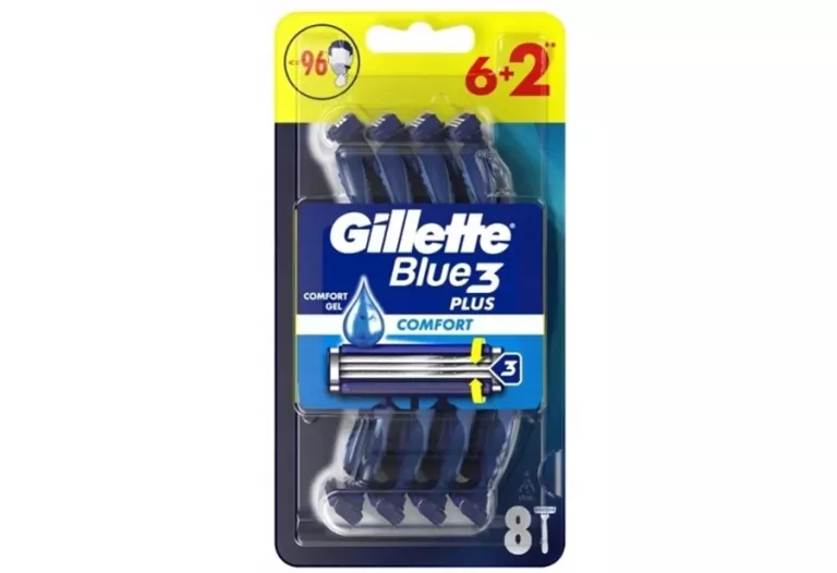 MASZYNKI JEDNORAZOWE DO GOLENIA GILLETTE BLUE 3 COMFORT PLUS 8 SZTUK