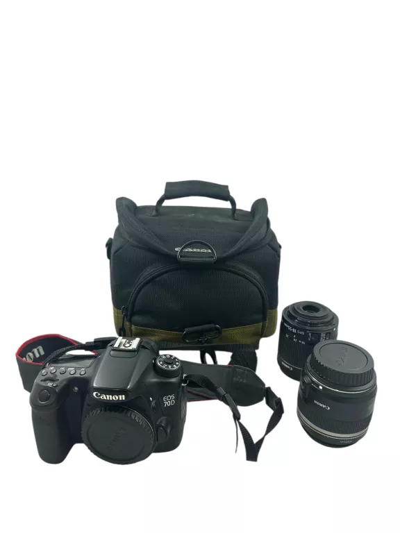 APARAT CANONS EOS 70D(W) + EFS 60MM + EFS 18-55MM