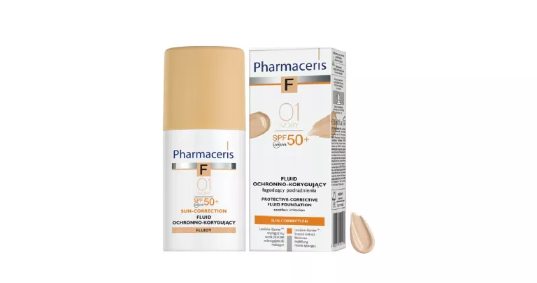 PHARMACERIS 01 IVORY SPF 50+ FLUID/ PODKŁAD OCHRONNO KOPRYGUJĄCY
