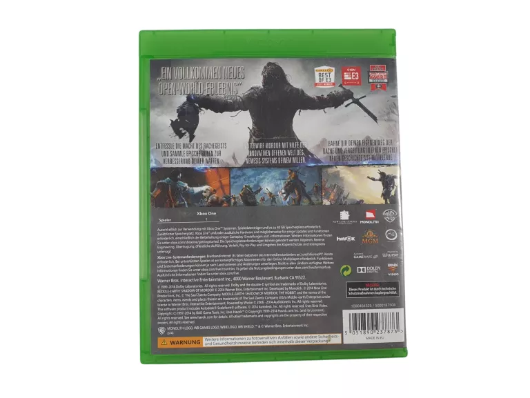 GRA XBOX ONE MIDDLEARTH: SHADOW OF MORDOR