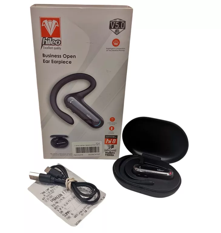 SŁUCHAWKA BLUETOOTH HILEO HI 8 + PUD