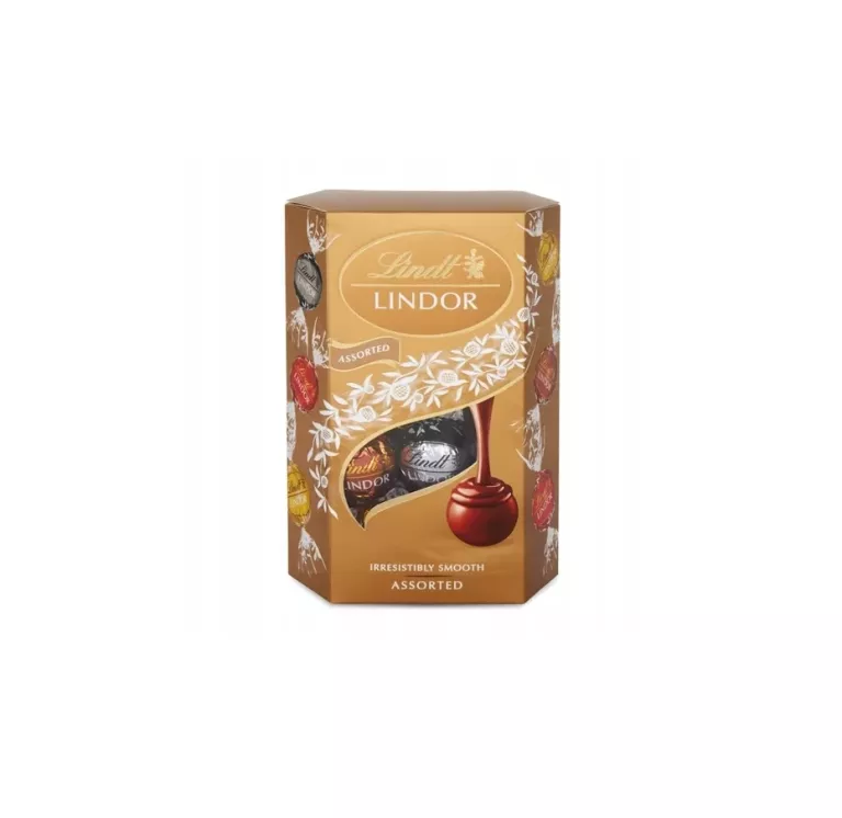 PRALINKI Z CZEKOLADY LINDT LINDOR ASSORTED Z NADZIENIEM 200 G 800334009791