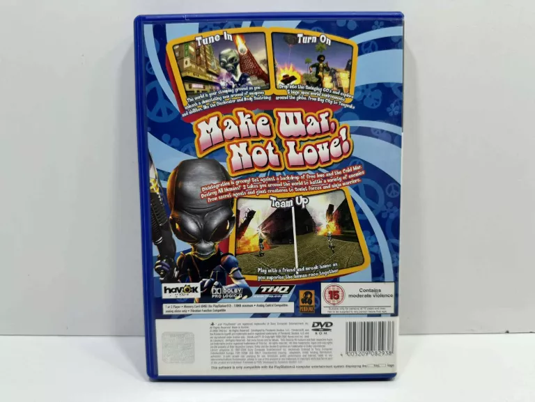 GRA DESTROY ALL HUMANS SONY PLAYSTATION 2 (PS2)