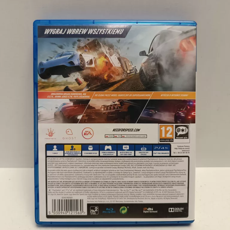 NEED FOR SPEED PAYBACK PS4