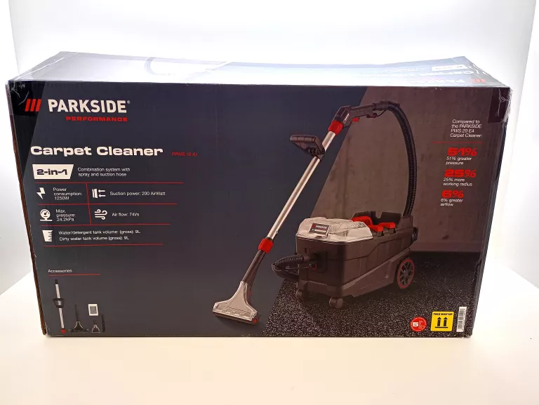 ODKURZACZ PARKSIDE PERFORMANCE PRANIE MOKRE I SUCHE 1250W
