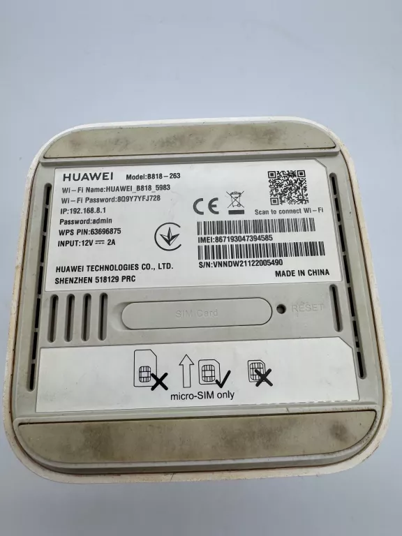 ROUTER HUAWEI ROUTER 3 PRIME B818-263 KOMPLET