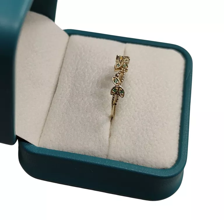 piekny-zloty-pierscionek-listki-145-g-585-r14-stan-11323-238058