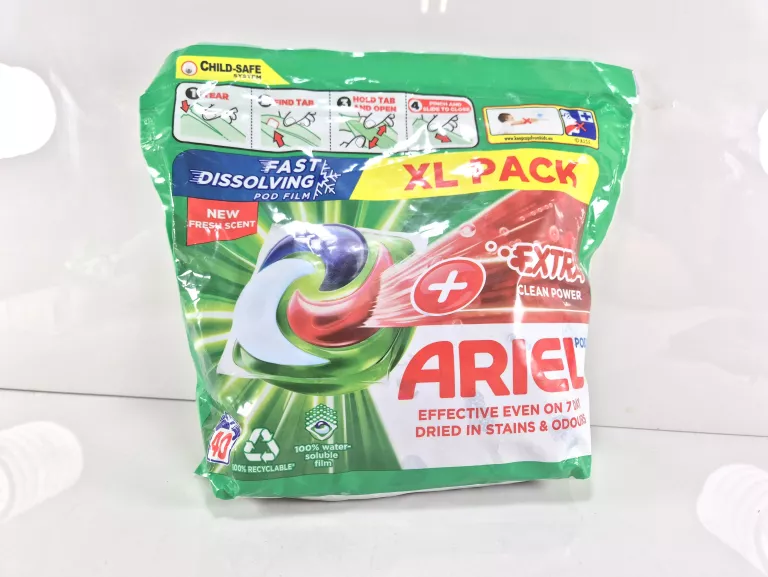 KAPSUŁKI DO PRANIA + EXTRA STAIN REMOVAL ARIEL 38SZT
