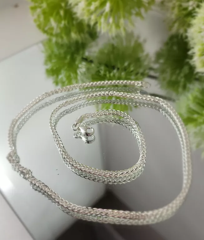 PIĘKNY SREBRNY ŁAŃCUSZEK 14,02G/925