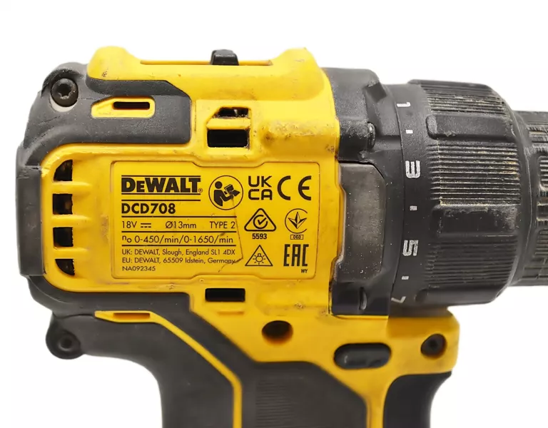 WKRĘTARKA DEWALT DCD708 + 2X AKUMULATOR, ŁADOWARKA