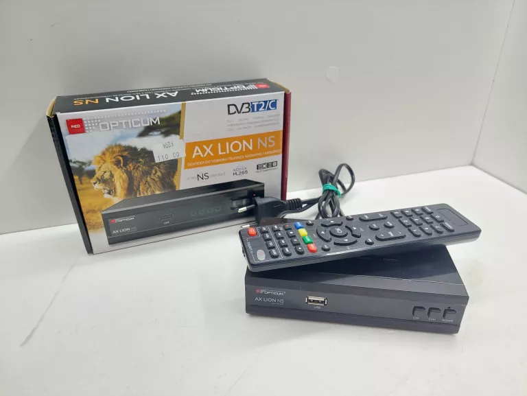 DEKODER DVB-T2 OPTICUM AX LION NS KOMPLET