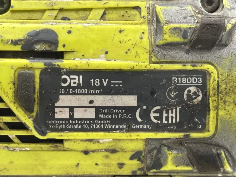 WIERTARKO-WKRĘTARKA RYOBI R18DD30 18W + AKUMULATOR