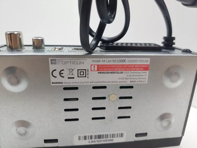 DEKODER DVB-T2 OPTICUM AX LION NS KOMPLET