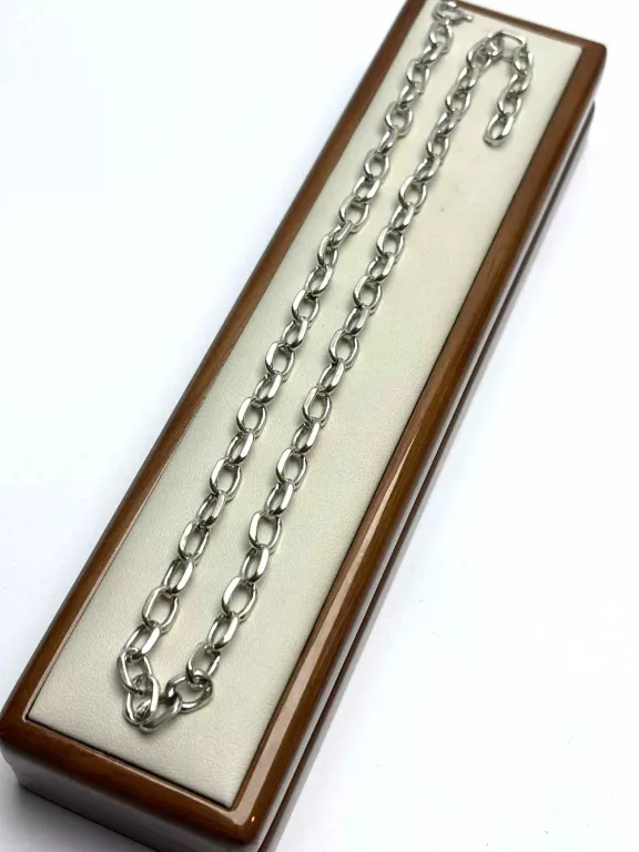 PIĘKNY SREBRNY ŁAŃCUSZEK ANKIER (925, 27,02G, 42CM)