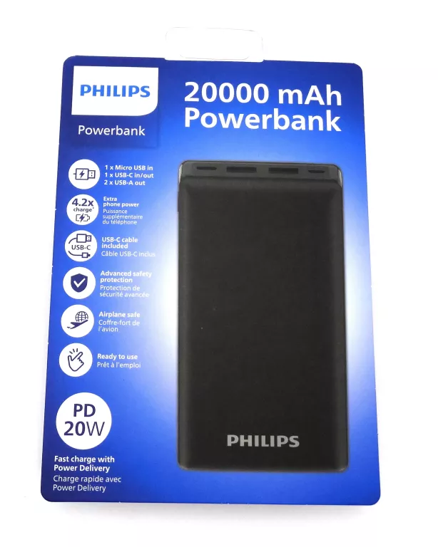 PHILIPS POWERBANK 20000 MAH