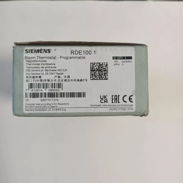 POKOJOWY REGULATOR TEMPERATURY RDE100.1DHW SIEMENS