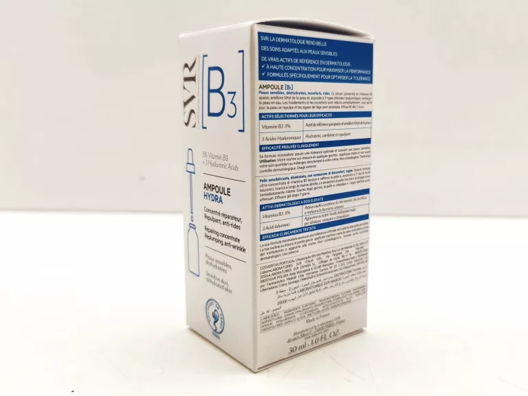 SVR, AMPOULE HYDRA, NAWILŻAJĄCE SERUM B3 W AMPUŁCE, 30 ML