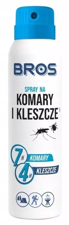 SPRAY NA KOMARY I KLESZCZE SKUTECZNIE ODSTRASZA 90 ML