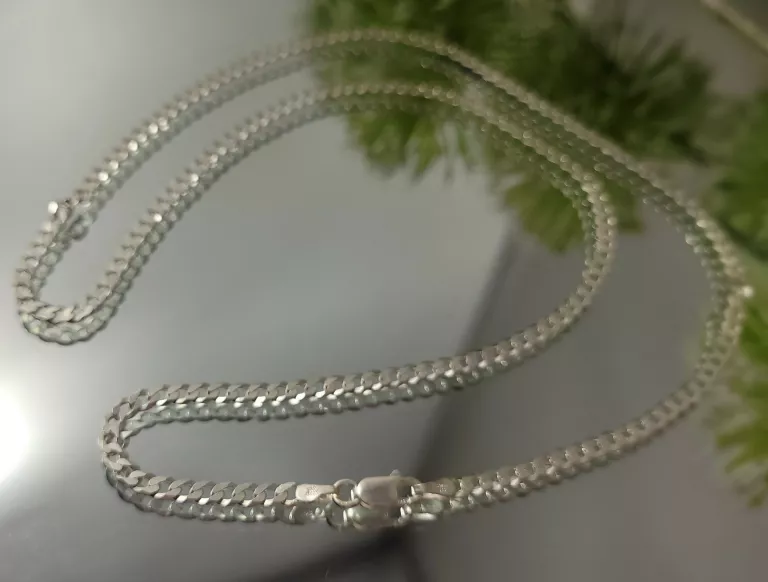 PIĘKNY SREBRNY ŁAŃCUSZEK PANCERKA 7,43G/925