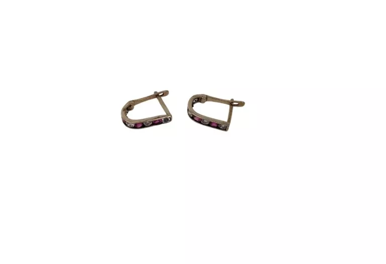 ZŁOTE KOLCZYKI Z CYRKONAMI 585 0,95G
