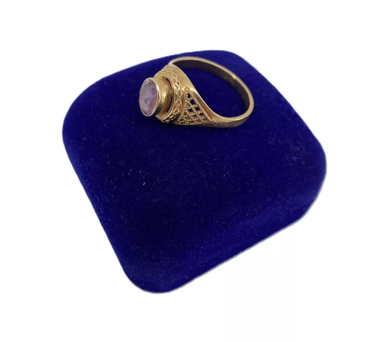 NIEZWYKŁY ZŁOTY PIERŚCIONEK 585 4.39G R.23