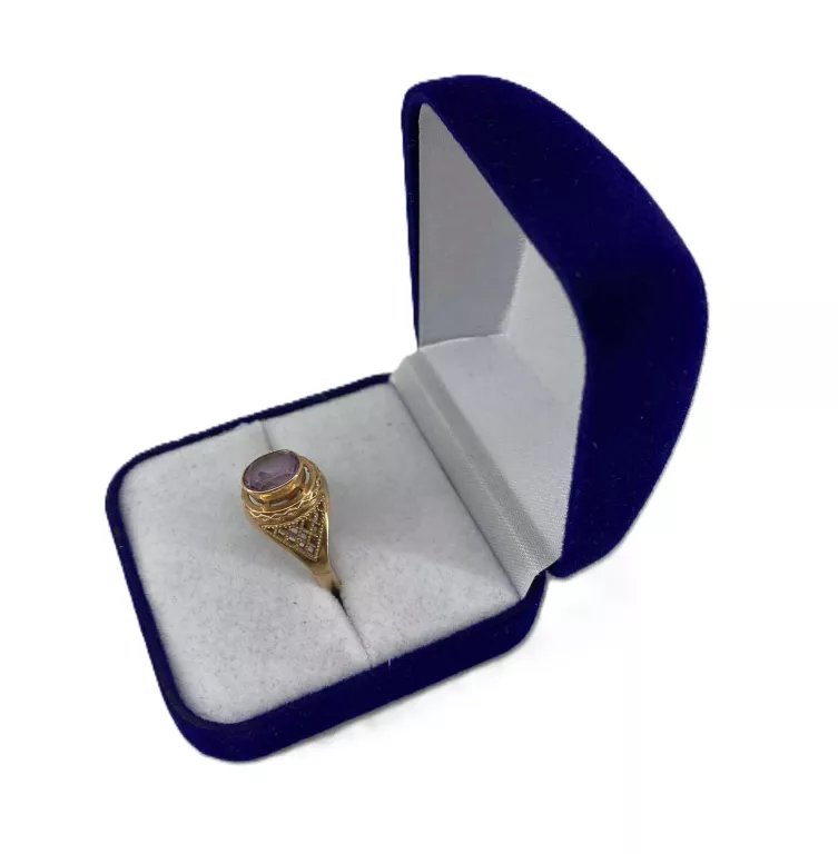 NIEZWYKŁY ZŁOTY PIERŚCIONEK 585 4.39G R.23