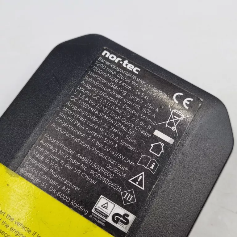 URZĄDZENIE ROZRUCHOWE NOR-TEC 7200MAH