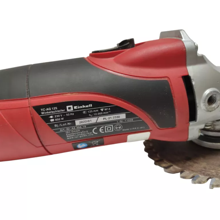 SZLIFIERKA EINHELL TC-AG 125 850 W + TARCZA DO CIĘCIA DREWNA