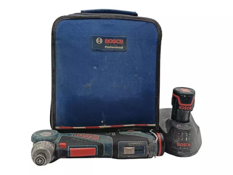 WIERTARKO-WKRĘTARKA KĄTOWA BOSCH GWB12V-10 + 2 AKU 10,8 V