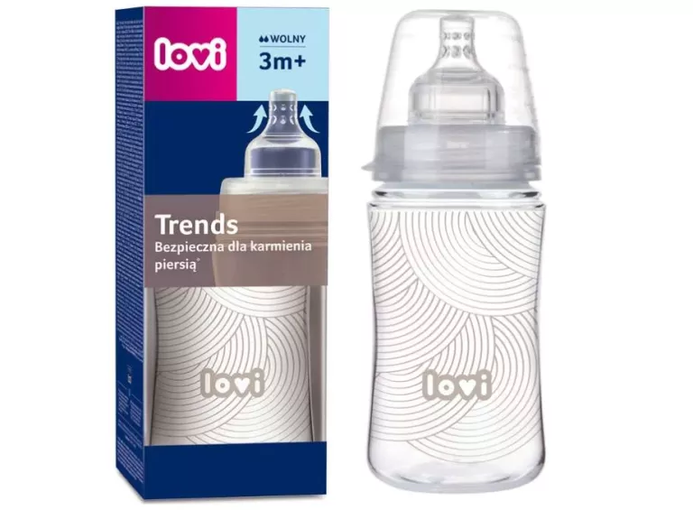 LOVI BUTELKA ANTYKOLKOWA TRENDS HARMONY 120ML + SMOCZEK 0M+