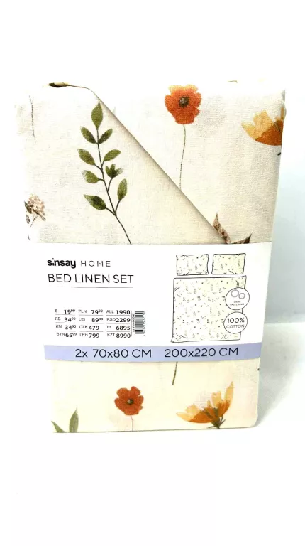 POŚCIEL SINSAY HOME 200X220 POWYSTAWOWA